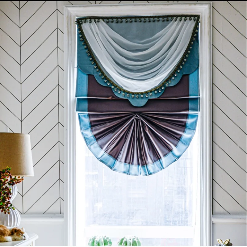 Роскошные римские шторы на окно занавески светильник фильтровальная ткань