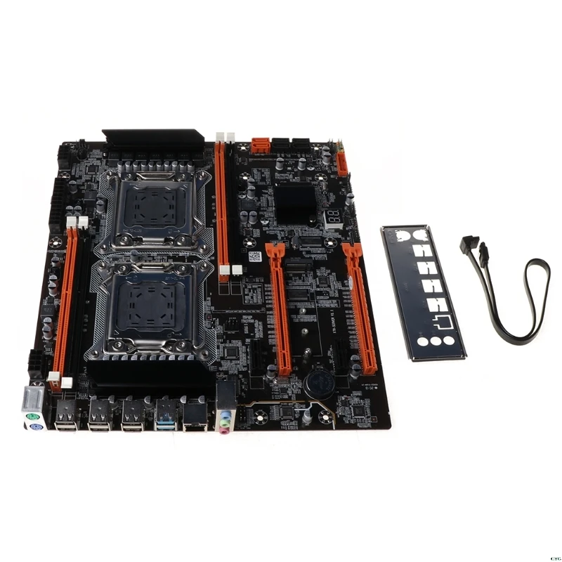 Материнская плата X79 с двумя процессорами LGA2011 материнская E5 4 × DDR3 DIMM для