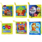 Книги Монтессори для родителей с мультяшными животными, познавательные родители, дети, книга для малышей, бесшумная книга для обучения, обучающие книги для детей, игрушки