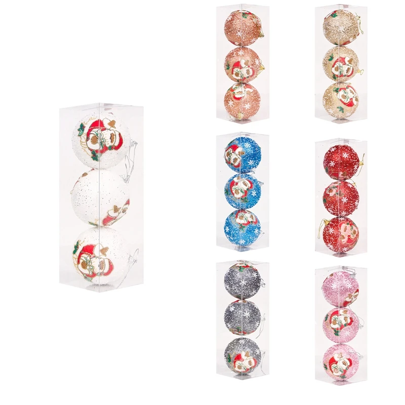 

Christmas Tree Balls Small Bauble Hanging Home Party Ornament Decor Xmas Small Bauble 8cm