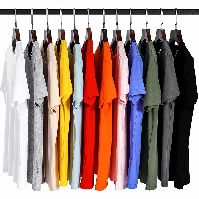 Летние красные футболки с коротким рукавом Мужская футболка хлопковые мужские