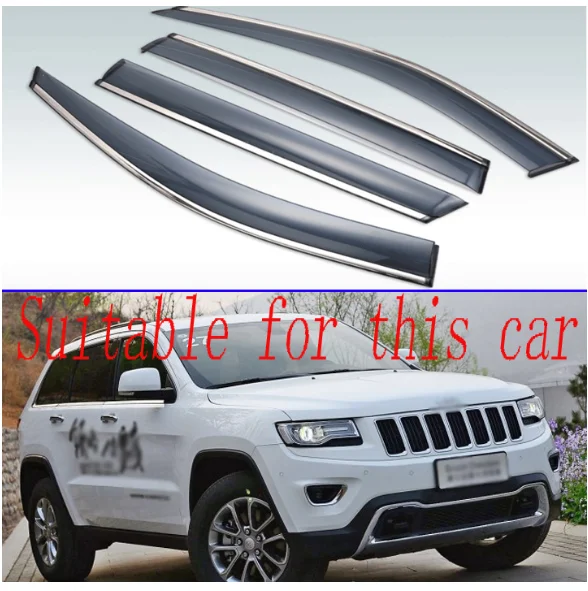 Для Jeep Grand Cherokee (WK2) 2011 2019 автомобильные аксессуары пластиковый внешний козырек