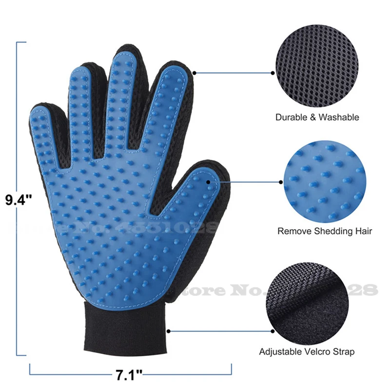 30/распродажа! Щетка для шерсти домашних животных перчатка массажа и ухода за