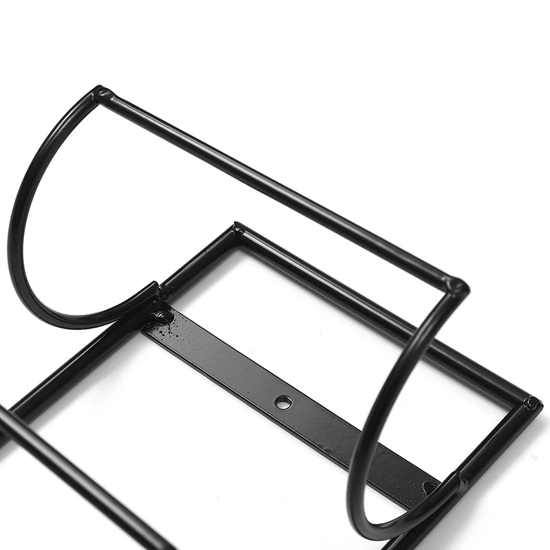 

5 Bottle Iron Wall Wine Holder Simple Hanging Wine Rack Storage Holder Shelf Bar Kitchen Rack Bottle Display Stand