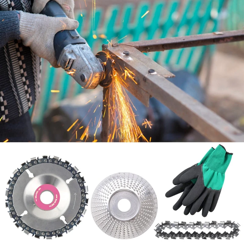 

Angle Grinder Barbed Disk Chain Disk Woodworking Sanding and Shaping for Cut Resistant Gloves for Wood Polishing