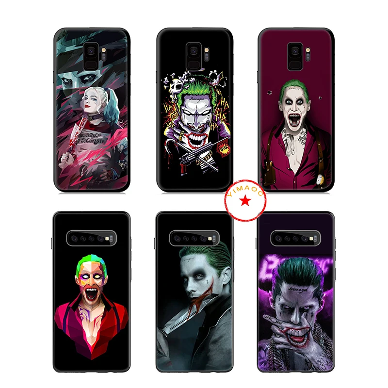 Suicide Squad Joker Soft Silicone Case for Samsung Galaxy S10 S10e S9 S8 Plus S7 Edge Note 10 9 8 |