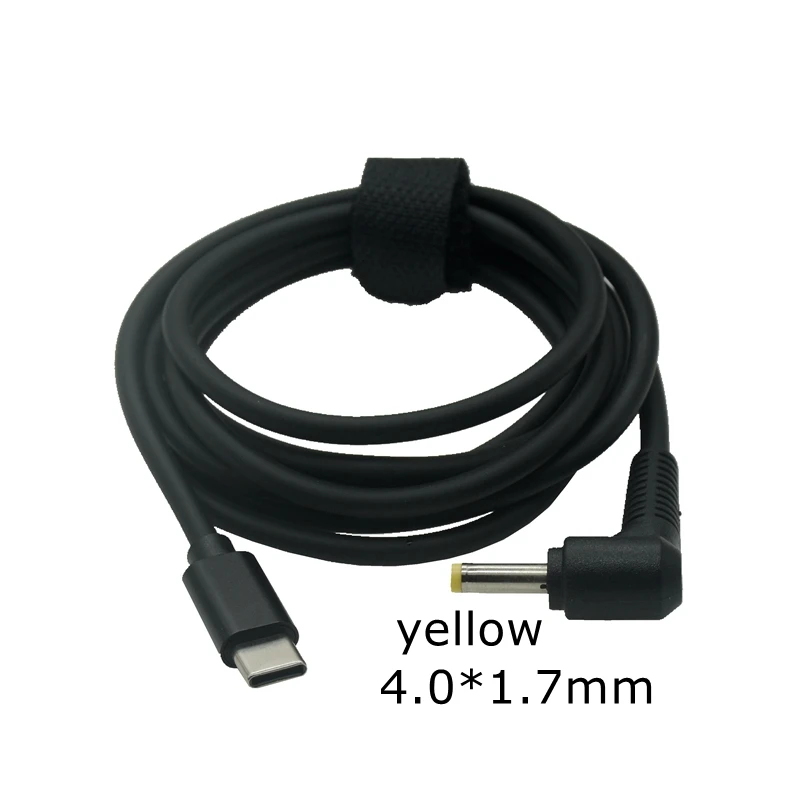 1,5 м 5 футов USB 3,1 Тип C USB штекер к DC 4,0*1,7 штекер зарядное устройство адаптер Соединительный адаптер для ноутбука Lenovo Asus BenQ PD