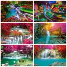 Фон для студийной фотосъемки с изображением водопада страны чудес цветов клена дерева живописной природы комнаты Decro фоны для фотографий