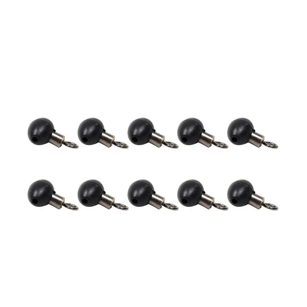

10/20/30/40Pcs Fishing Tackle Zip Slider Beads Swivels Pulley Clip Line Rigs Ѭбалка