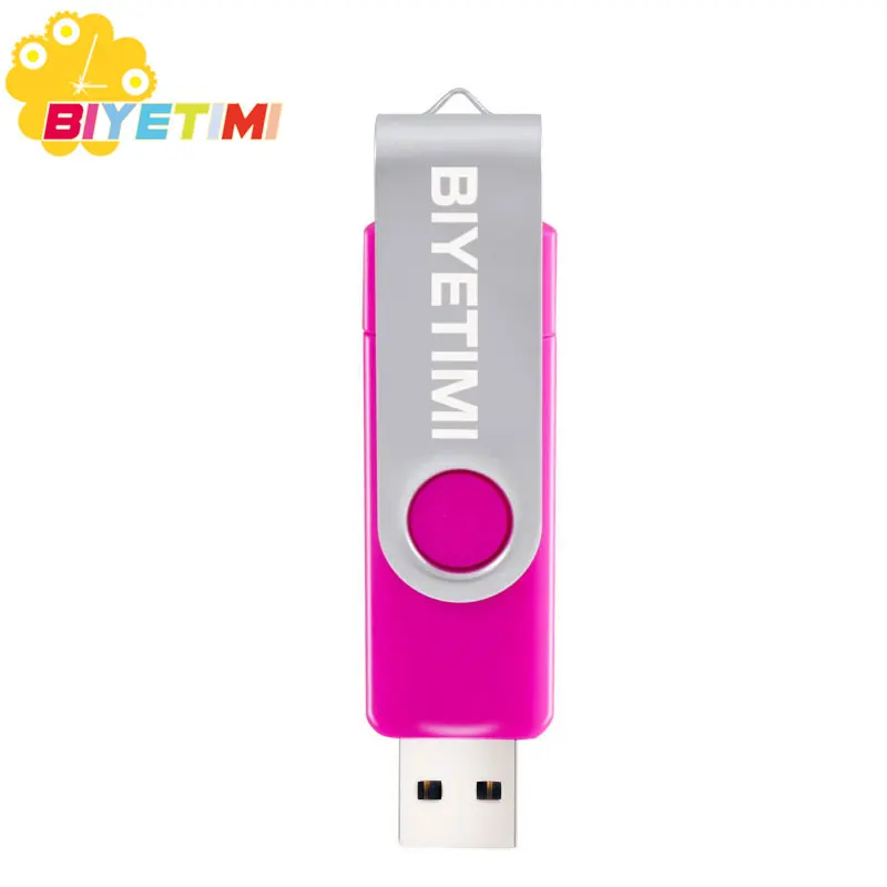 Biyetimi Usb флеш-накопитель модный 9 цветов OTG телефон ручка-накопитель 8 ГБ 4 ГБ Флешка 64 ГБ 32 ГБ 16 ГБ память Usb флеш-накопитель - Цвет: Rose red
