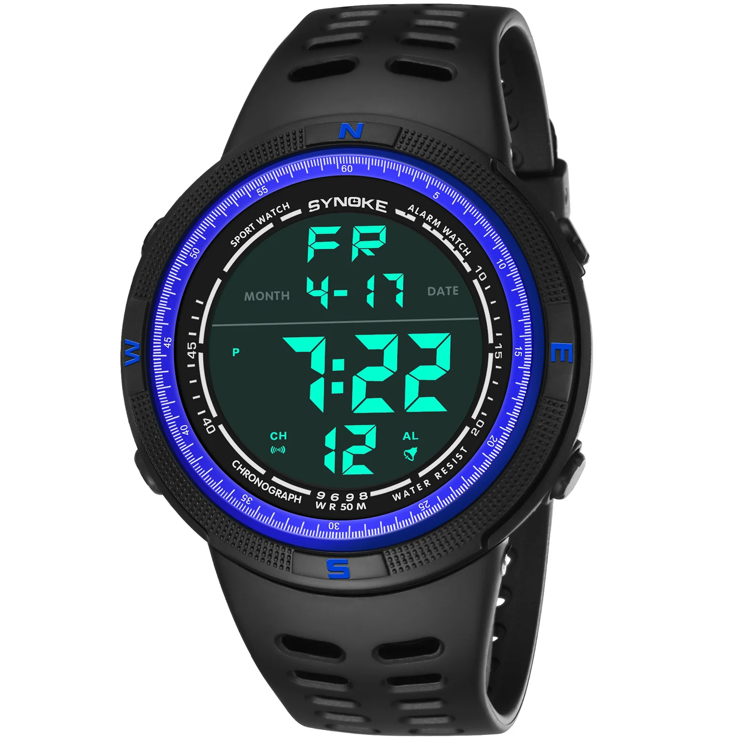 Мужские черные цифровые часы PANARS спортивные военные СВЕТОДИОДНЫЕ армейские с