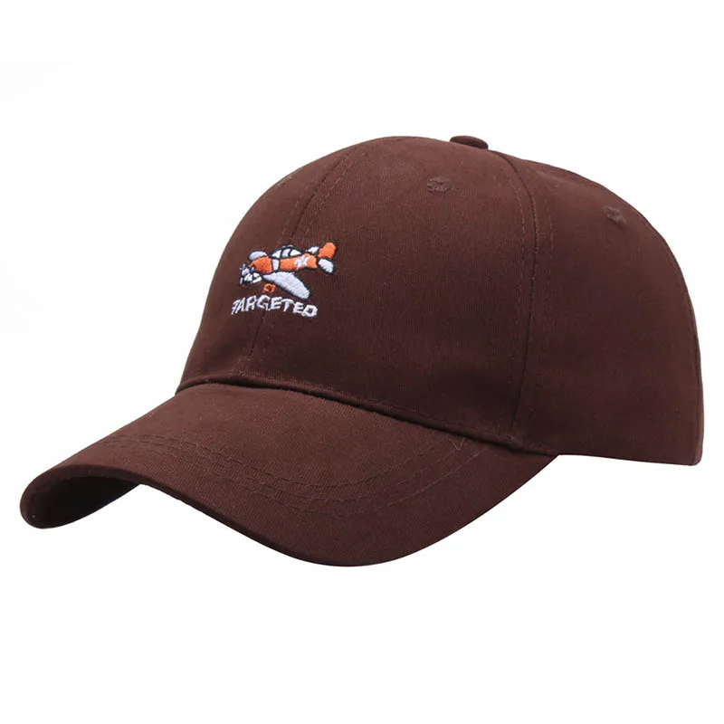 Новейшая винтажная бейсбольная кепка с буквами Регулируемая вышивка козырька