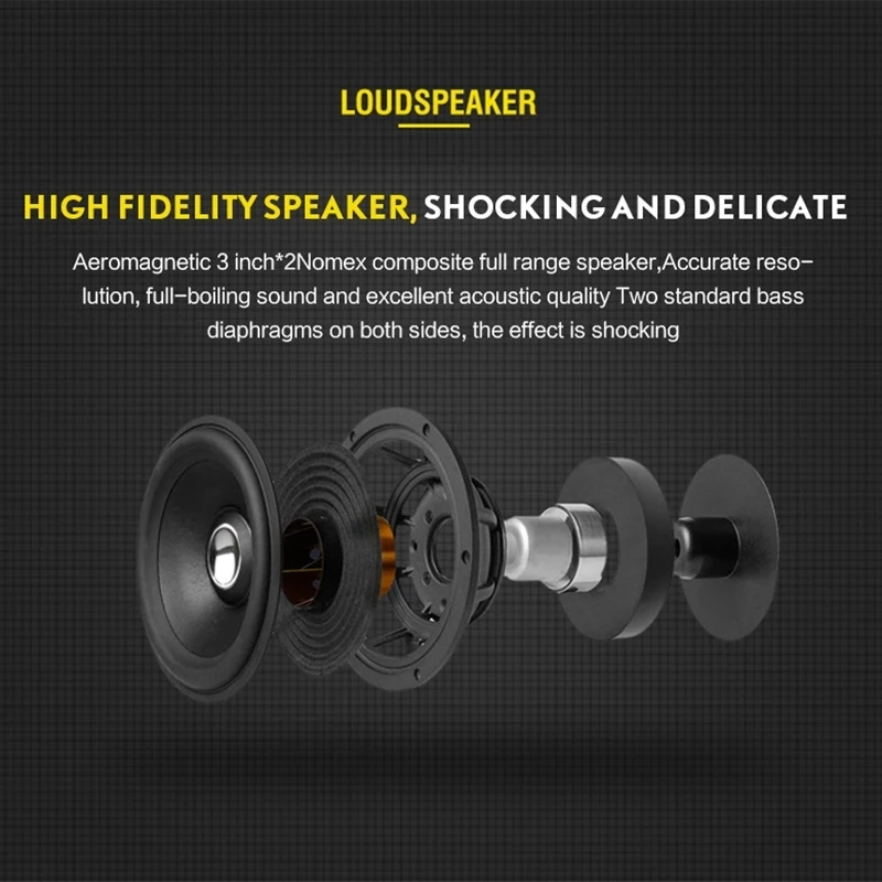 Уличная портативная Bluetooth-Колонка высокой мощности суперсабвуфер граффити