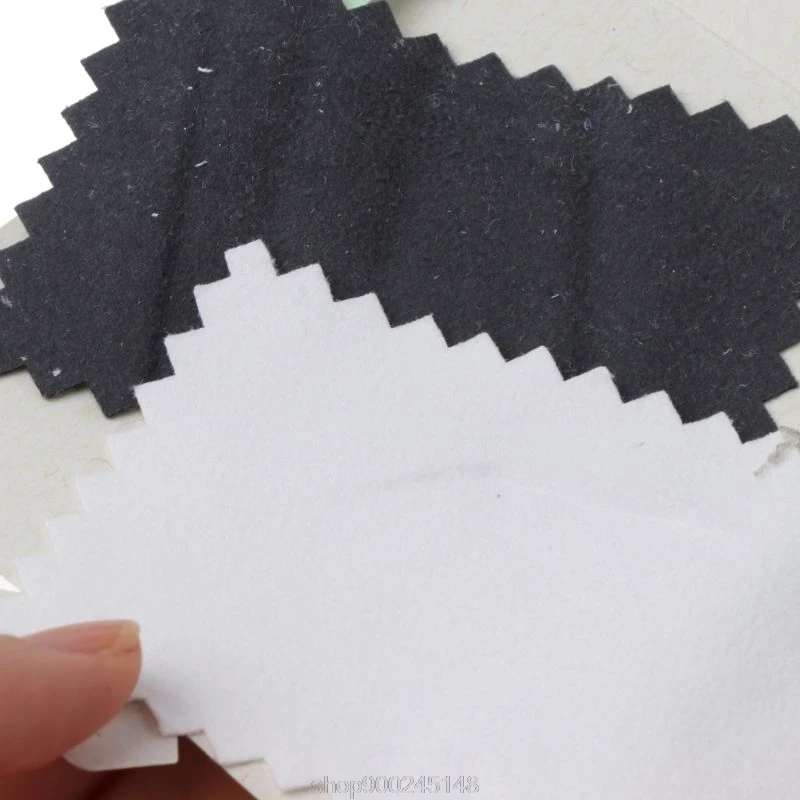 10 шт ткань для полировки ювелирных изделий цвет серебристый Золотой Чистый