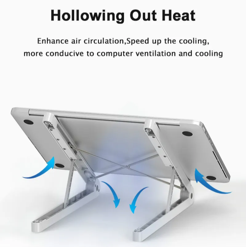 Регулируемая Нескользящая подставка для ноутбука настольный держатель Macbook Pro