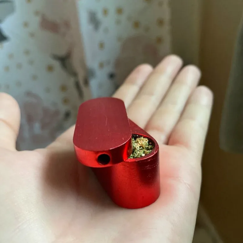 

10PCS Metal Pipe Rotation Portable Creative Smoking Pipe Tobacco Pipe Box Smoke Narguile Gift Grinder Smoke Random Delivery