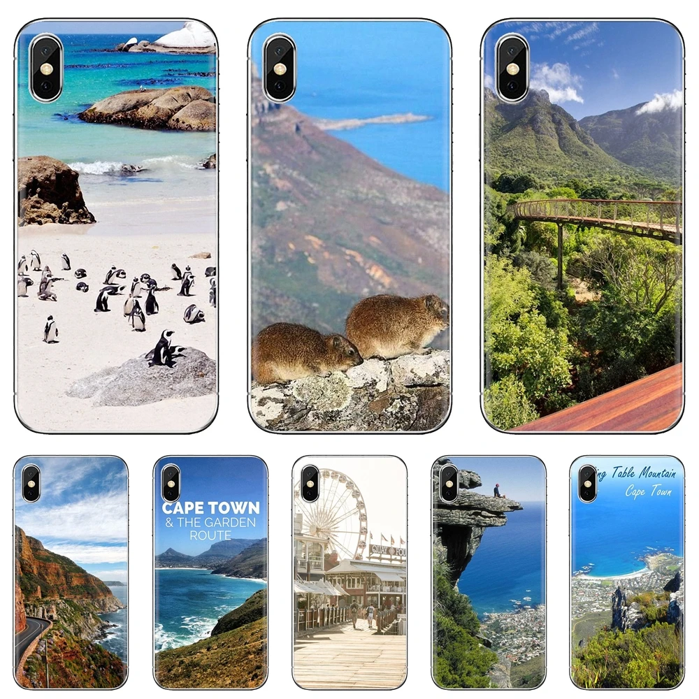 Мягкий Настольный чехол для iPhone 11 Pro 4 5 6 6S 7 8 X 10 XR XS Plus Max iPod Touch гор Кейптаун Южная