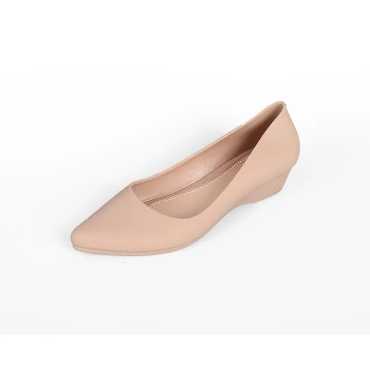 

Pointed toe single shoes black leather shoes with low heels work shoes women's comfortable soft soles leather shoes