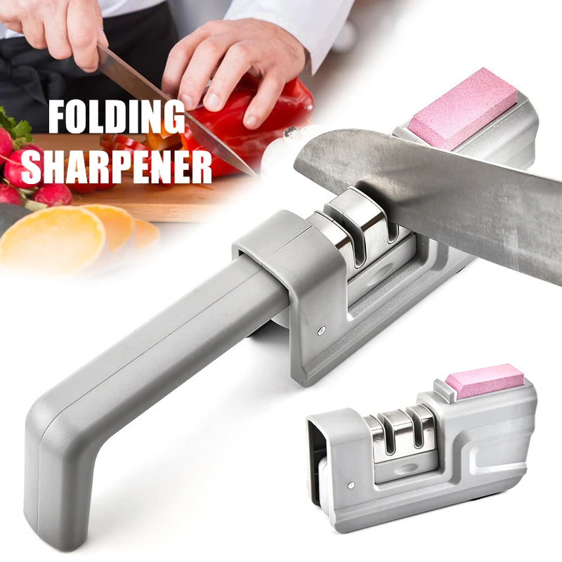 

FOLDING Knife Sharpener Sharpening Stone Kitchen Sharpening Easy And Safe To Sharpens Household Kitchen Chef Knives Tool