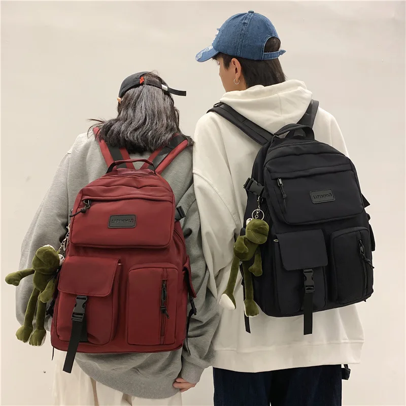 Фото Модный Блестящий школьный ранец для женщин яркая Простая цветная сумочка на двух