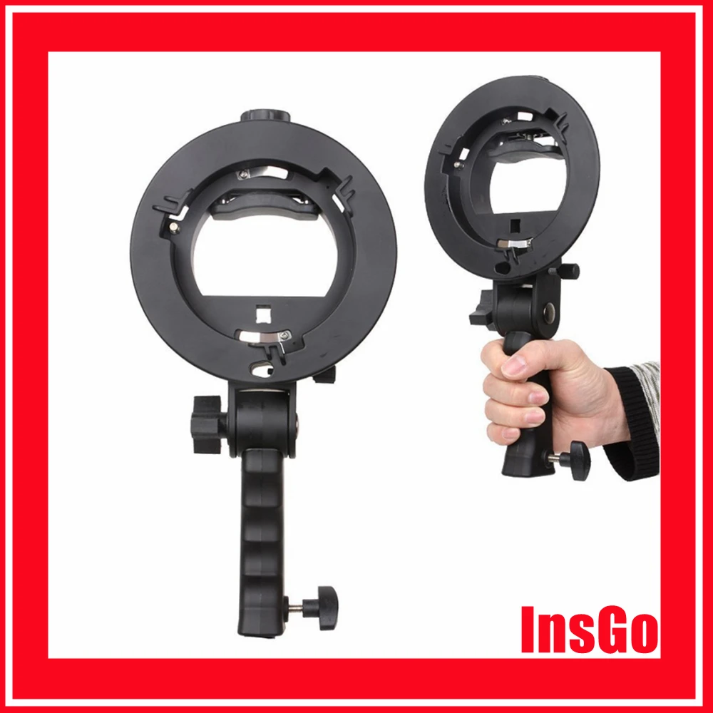 

Handheld Grip S-Type Bracket Bowens S Mount Holder for Flash Snoot Softbox Honeycomb Photography Accessories