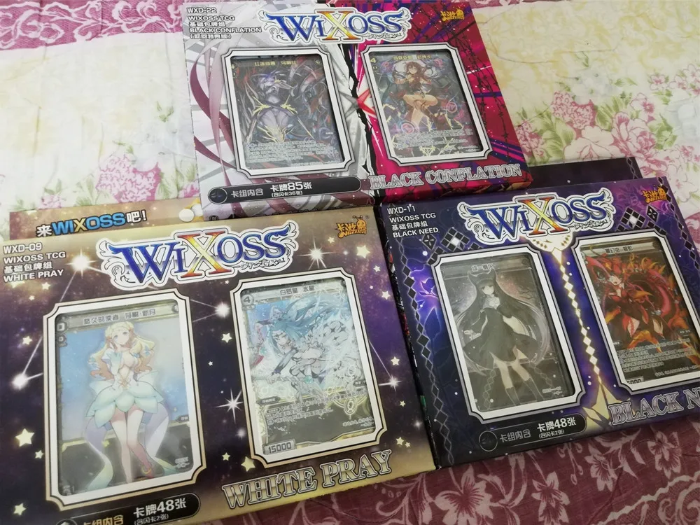 WIXOSS-cartas originales de colecci&oacute;n para chica, tarjetas de juego TCG, tama&ntilde;o 86x59mm, regalo de cumplea&ntilde;os de Anime japon&eacute;s-4