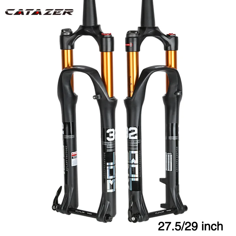 

MTB Fork 100mmTravel 32 RL 29er Inch Suspension Fork Lock Straight Tapered Thru Axle QR Quick Release Mountain Bike Fork