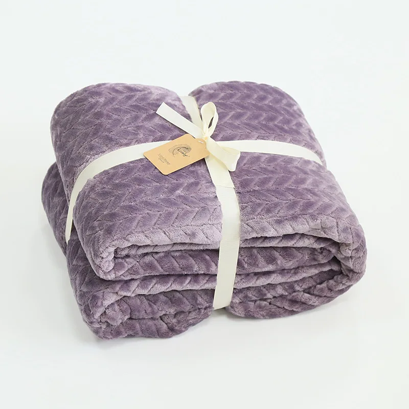 売却 ジャカードフリースブランケット,家庭用のふわふわのフリースカバー,子供用の大きな厚いフリースソファ,ピンクの色200x230cm