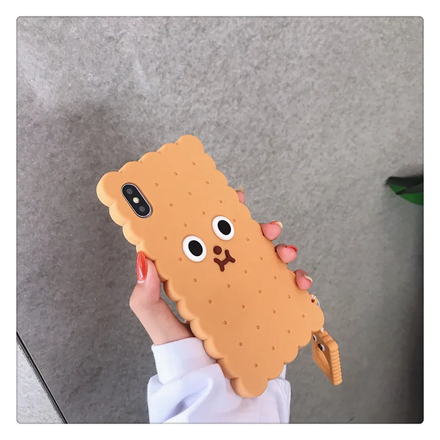 Милые корейские чехлы для телефонов для Apple Iphone 6 6s 7 8 Plus X XR XS MAX 3D Силиконовый Прекрасный защитный чехол с кольцом для пальцев