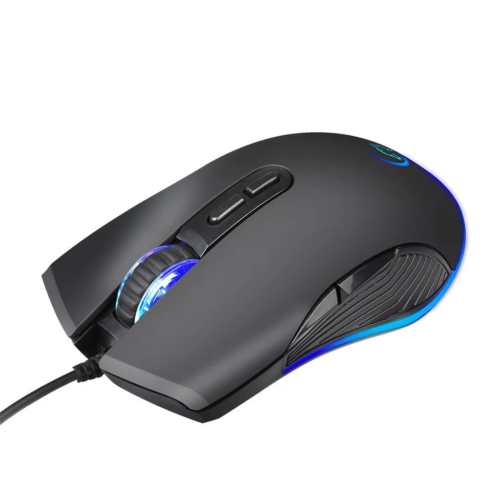 

Upgraded version RGB Light 3200DPI Macro Programmable 7 Buttons Optical USB Wired Mouse Gamer Mice computer Gaming U.S Shipping