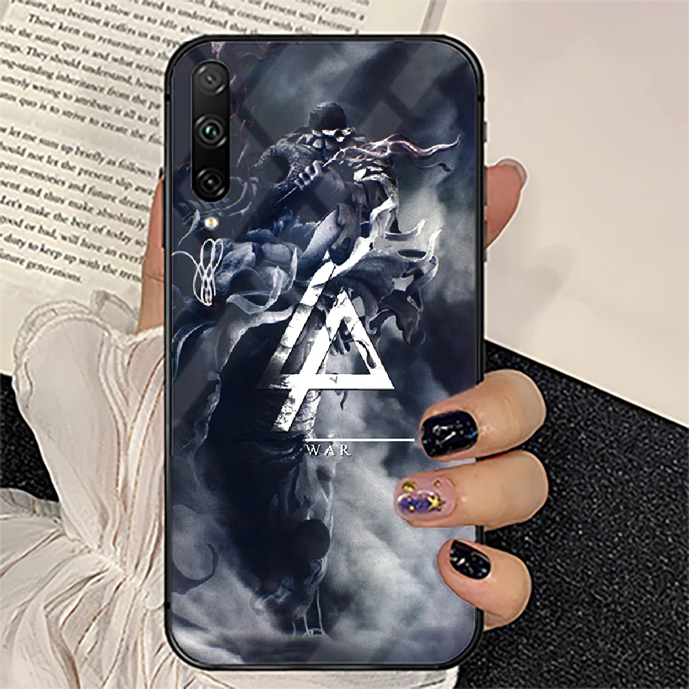 

Linkin Rock and Park Phone Tempered Glass Case Cover For huawei honor 7 8 9 10 20 A X S lite i pro Phone case Funda 3D Soft