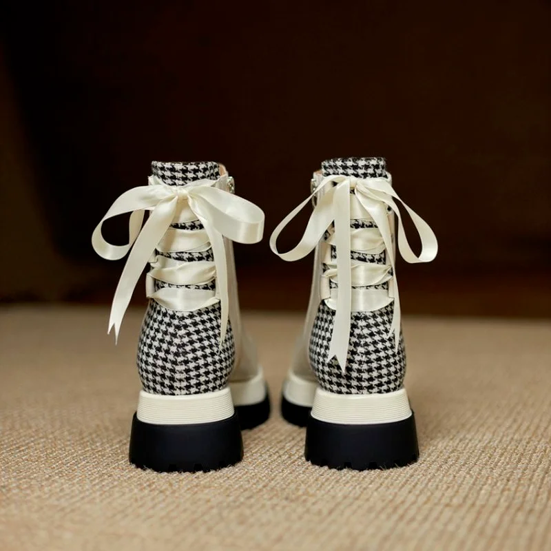 

Ботильоны женские модные кожаные женские ботинки на толстой подошве повседневные женские ботинки на платформе