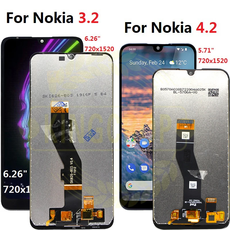 Для Nokia 3 2 LCD TA 1156 1159 1164 дисплей с рамкой сенсорный экран дигитайзер в сборе Замена