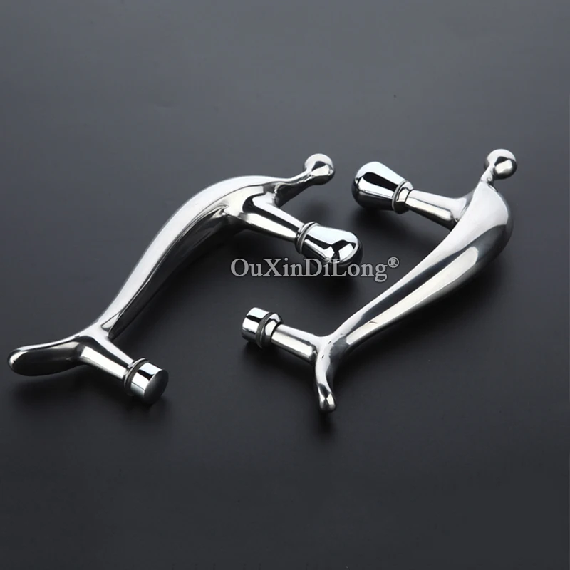 

Абсолютно новые 2 шт 304 нержавеющая сталь Безрамное Стекло для душа раздвижные дверные ручки дельфин стеклянные дверные ручки