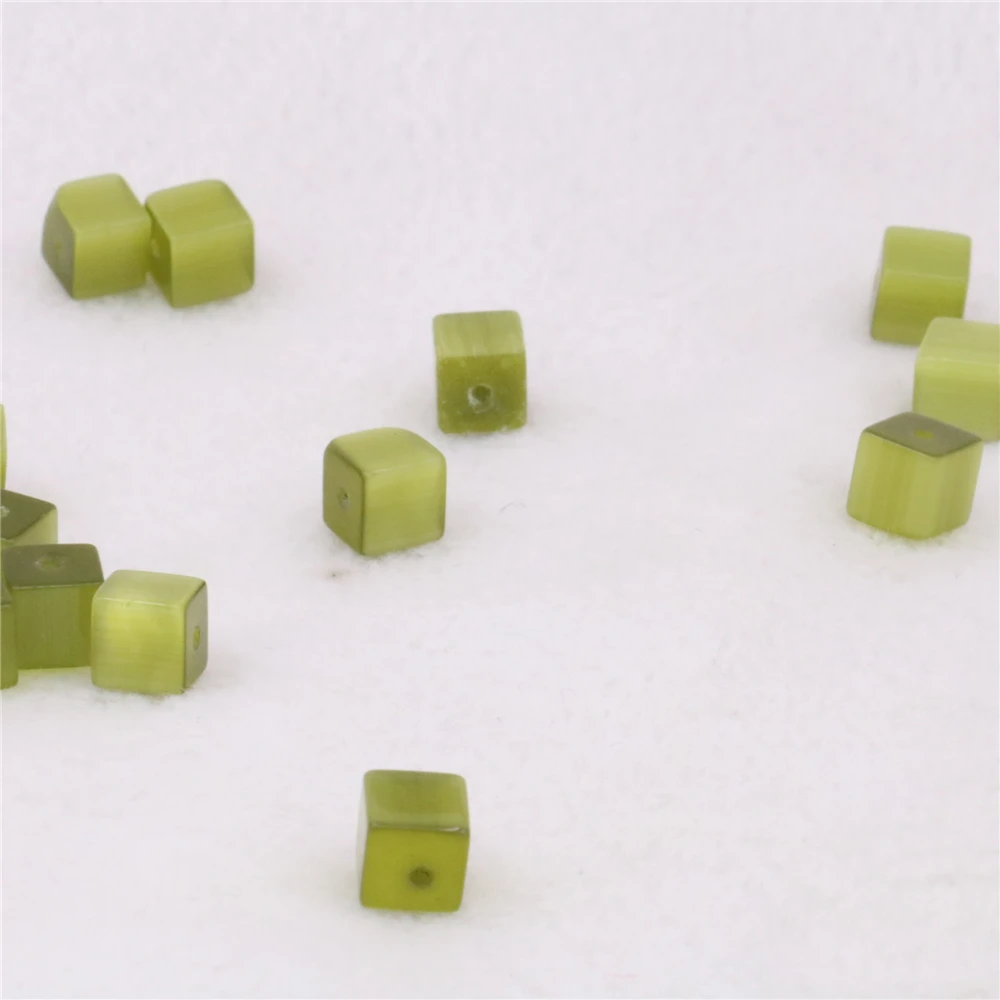 Акриловые бусины-разделители квадратной формы 6 мм незакрепленные бусины