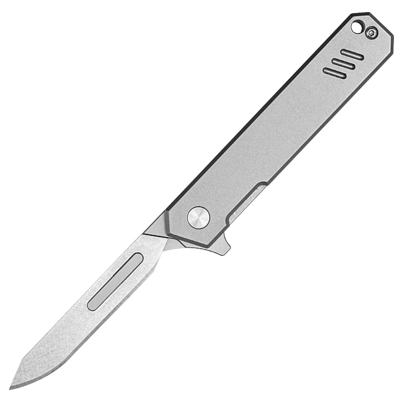 

2021 New Design Pocket Folding Knife M390 Blade 60 HRC Ball Bearing System Titanium Handle Outdoor Fishing Camping Survival Tool
