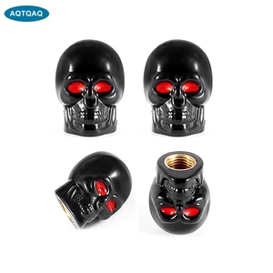 4 шт.компл. Универсальный Автомобильный череп антикоррозийный медный сердечник для мотоцикла велосипеда автомобиля колеса шины колпачки для клапанов