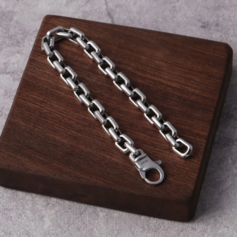 Браслет мужской из серебра 925 пробы с пряжкой |