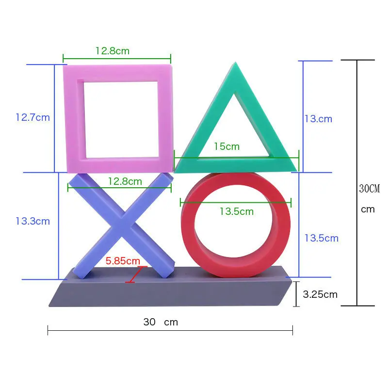 Для PS5 PS4 Xbox X знак Голосовое управление икона игры свет акриловая атмосфера