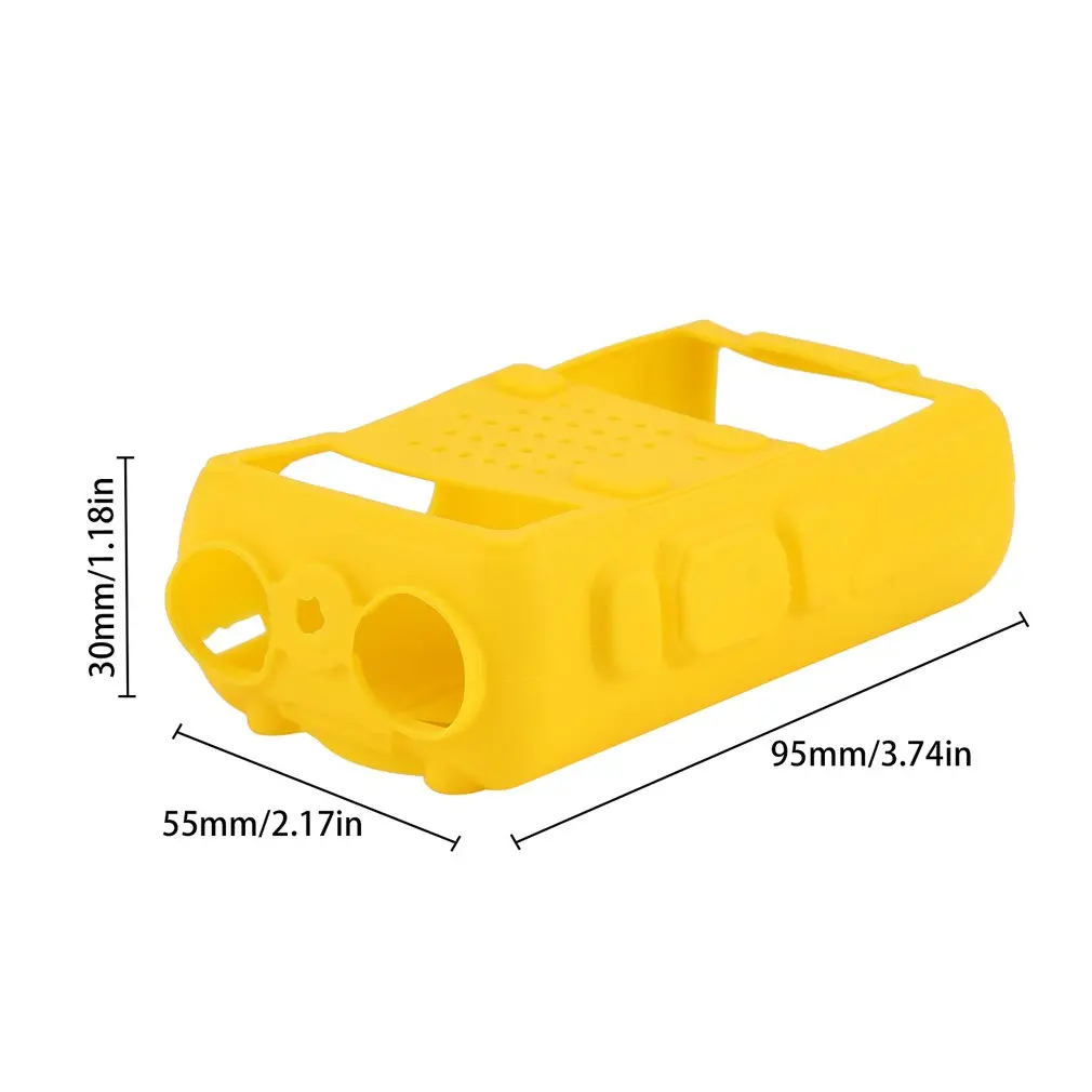 

Silicone Rubber Cover bumper BAOFENG UV-5R Case For Two Way Radio F8+ UV 5R UV-5RE DM-5R Walkie Talkie uv5r Accessories 2020 New