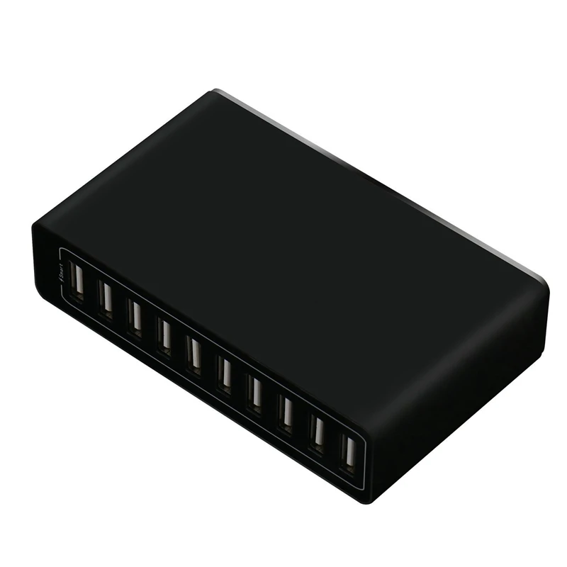 

USB Charger 10 Port USB Charger Station with Rapid Charging Smart USB Ports for Multiple Devices Smart Charger