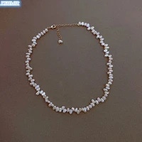 irregular pearl necklace natural freshwater korean fashion jewelry elegant students women daily collarbone necklace