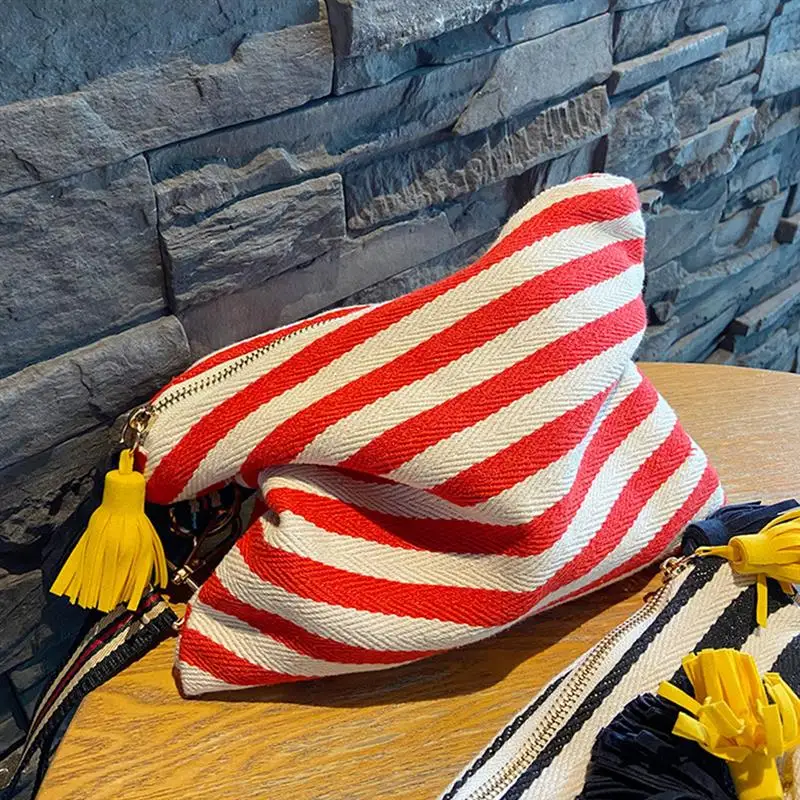 

Женский дорожный органайзер для косметики, с кисточками и полосками