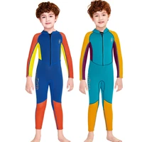 2 5mm neoprene wetsuit children diving suits swimwear boys long sleeve surfing swimsuits for boy bathing suit wetsuits kids 2021