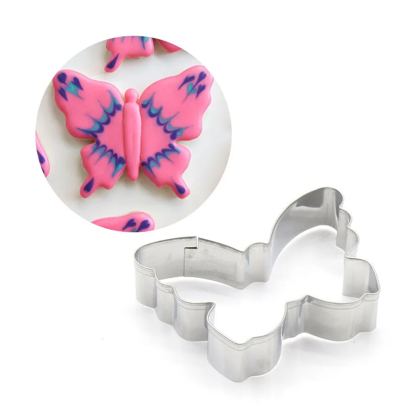 Бесплатная доставка форма для печенья из нержавеющей стали в форме бабочки