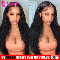 kinky curly brazilian hair 4x4 lace closure wig 100 human hair lace wigs 13x4 t part hd transparent lace wig for black women