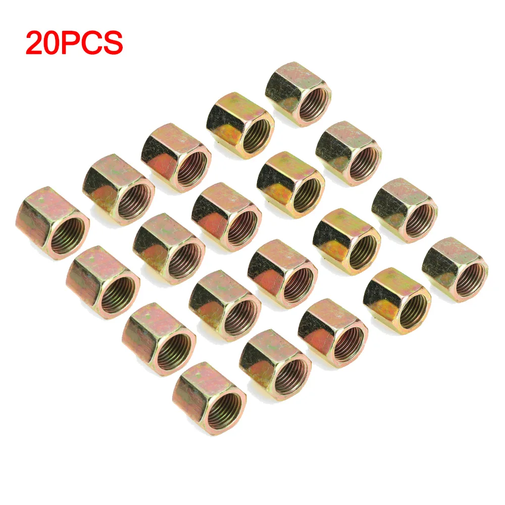 

20pcs 3/16" Brake Line Repair Kit Female Union Inverted Flare Tube Nuts Fittings Brand New And High Quality