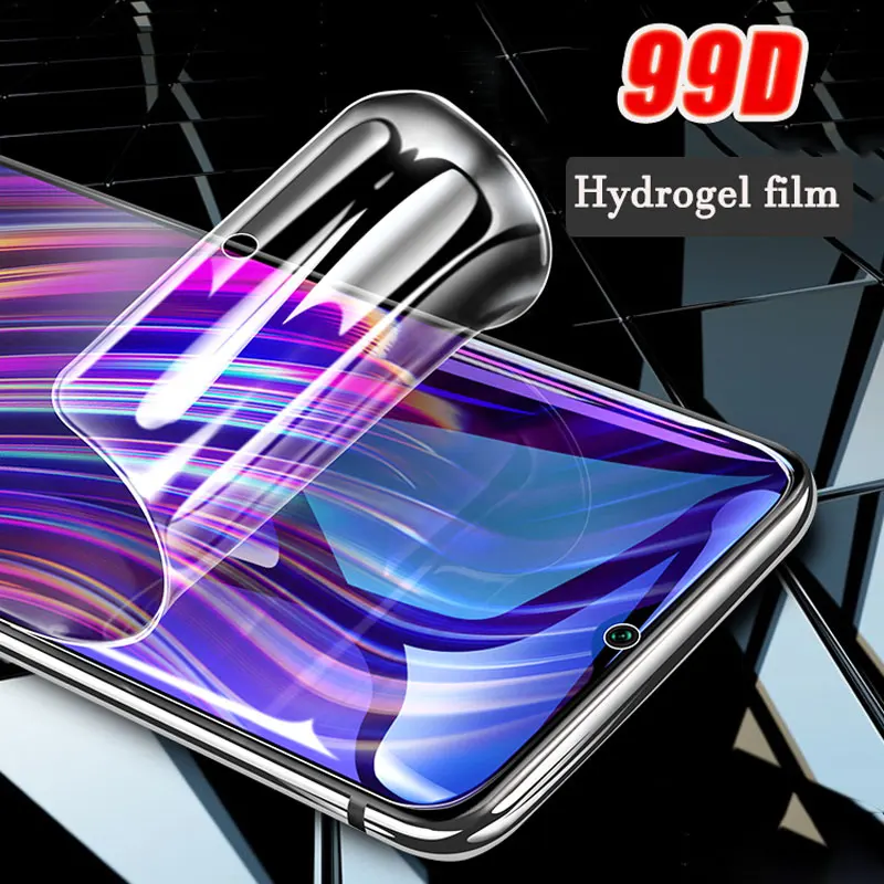 99D полное покрытие Гидрогелевая пленка для Xiaomi Redmi Note 7 6 5 Pro 4X мягкая защитная