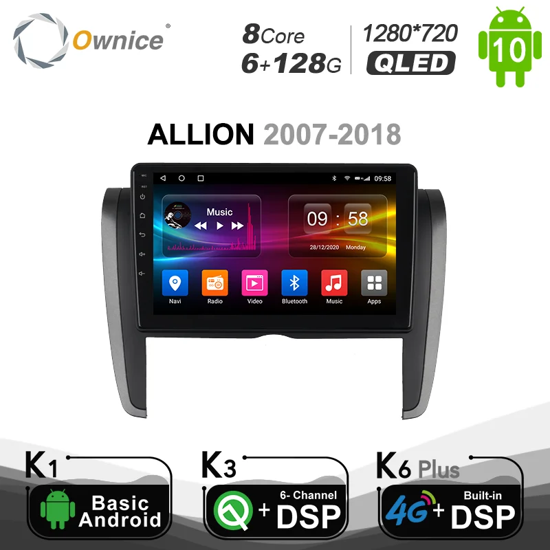 6G + 128G Ownice GPS навигация стерео Android 10 0 автомобильный DVD плеер мультимедийный для