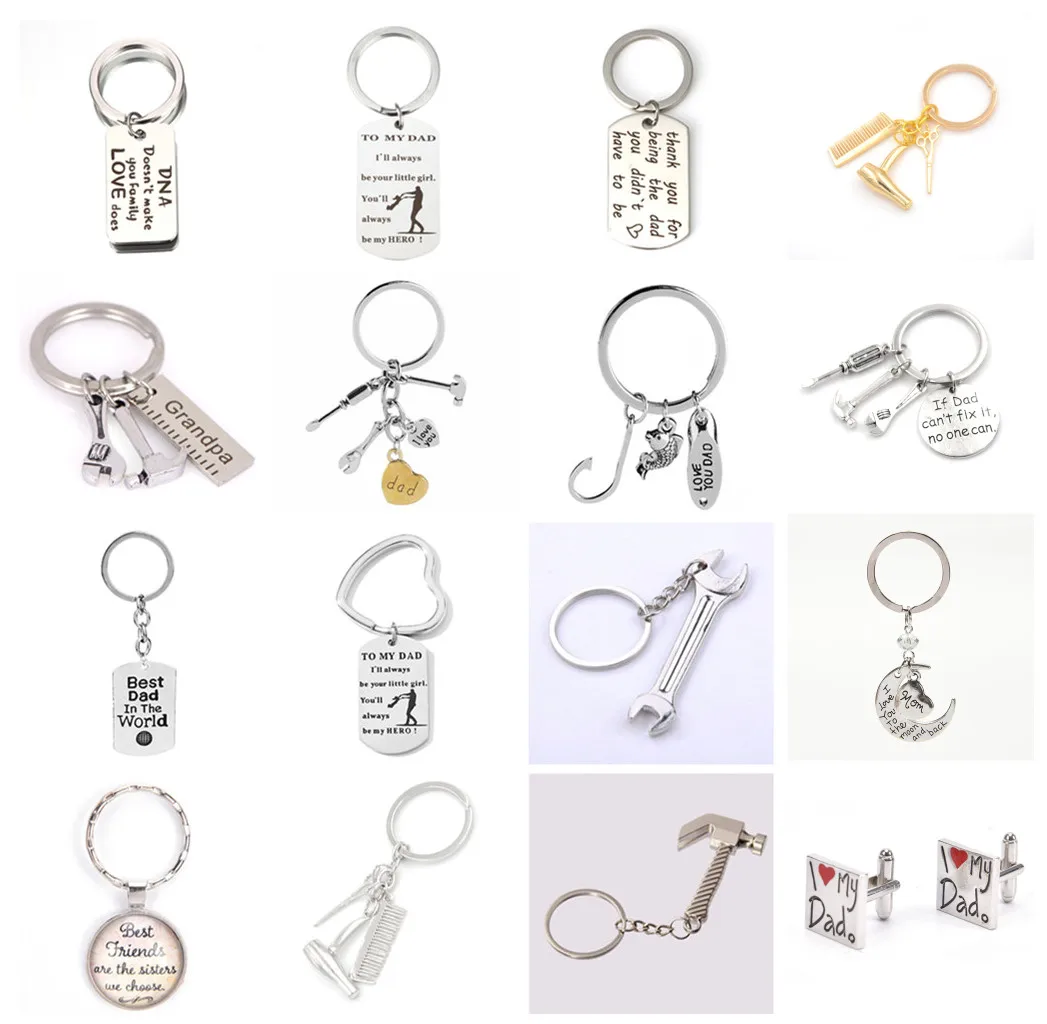 Брелок сердце любовь молоток линейка отвертка ключ медведь кулон брелок семья